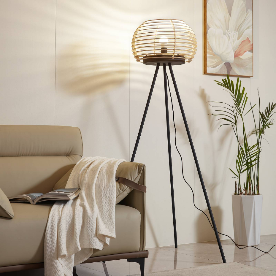 Lampadaire en métal moderne, Ediz