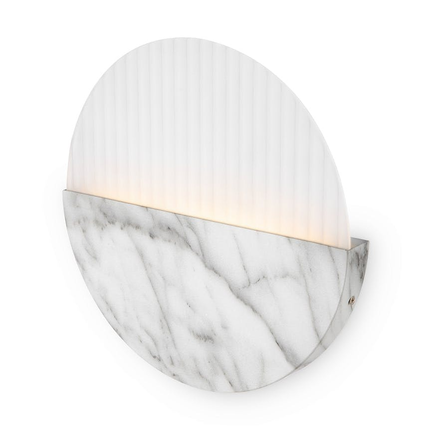Applique murale moderne – disque marbre strié ⌀30 cm LAUREL