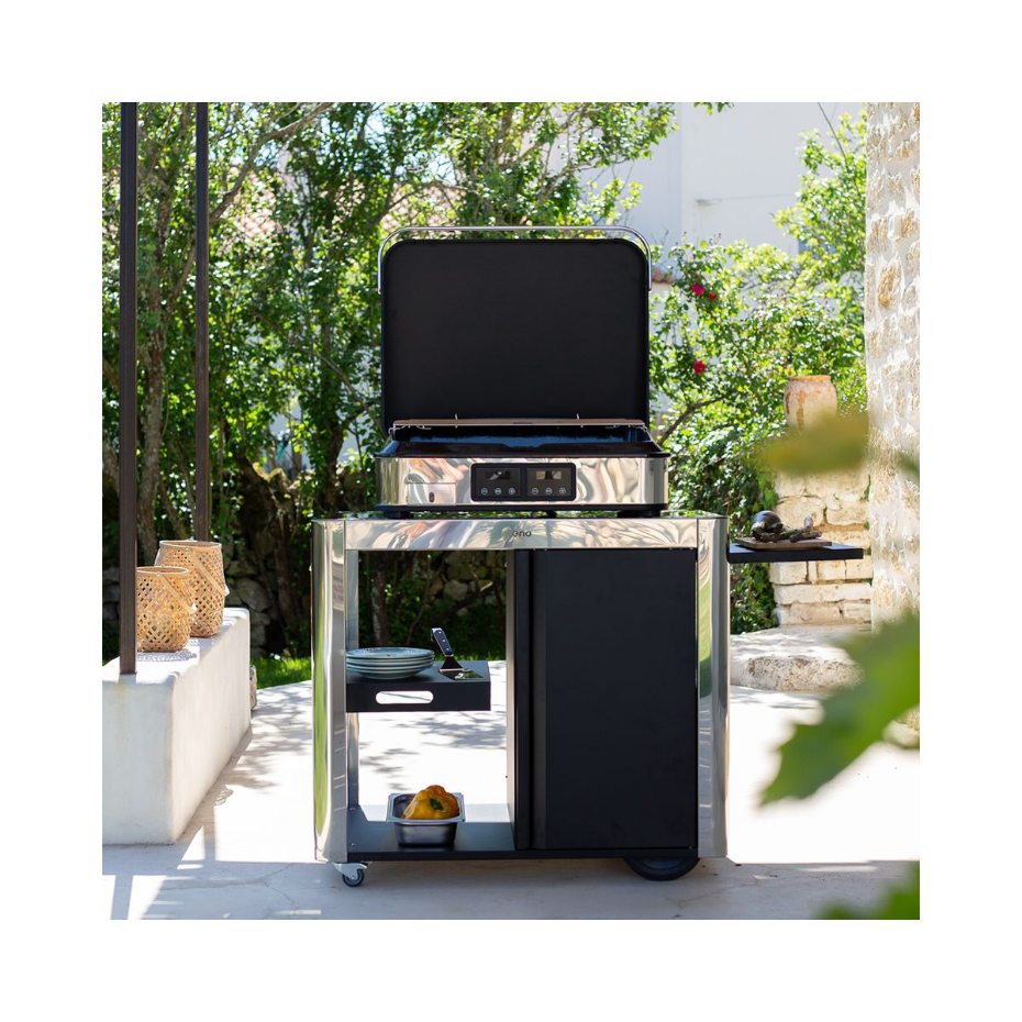 Chariot Plancha ACHILLE Porte Inox compatible plancha ENO