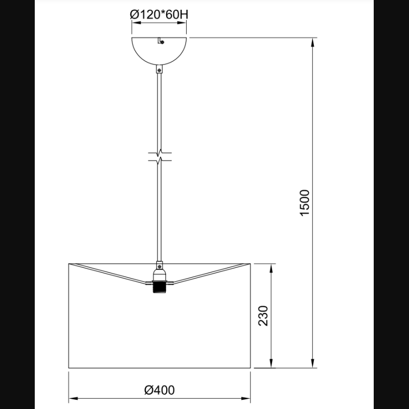 Suspension en métal vintage, D.V014048, PARDINA