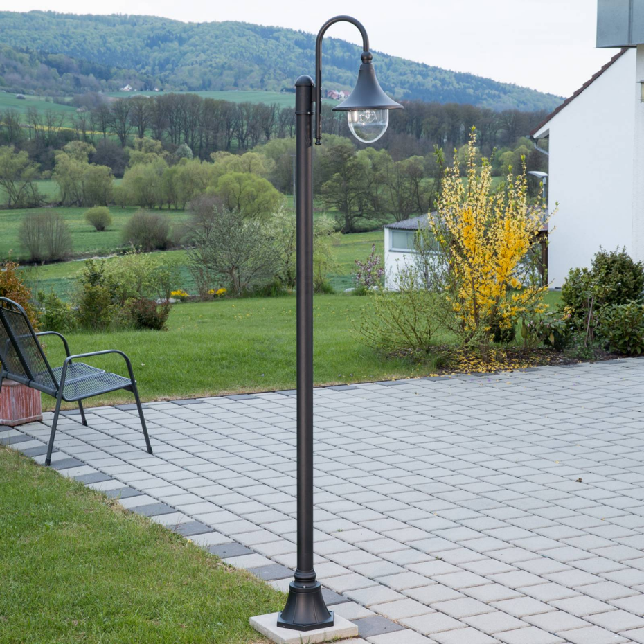 Lampadaire extérieur en aluminium moderne