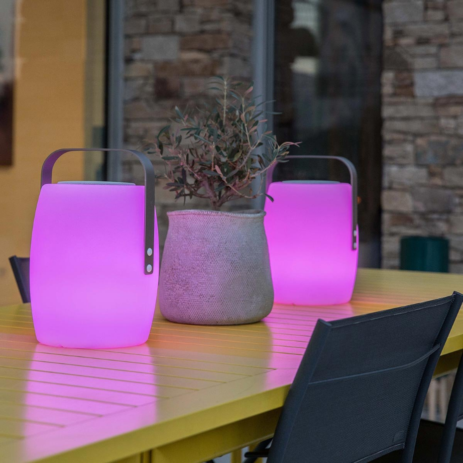 Lampe enceinte bluetooth multicolore LUCY PLAY H31cm