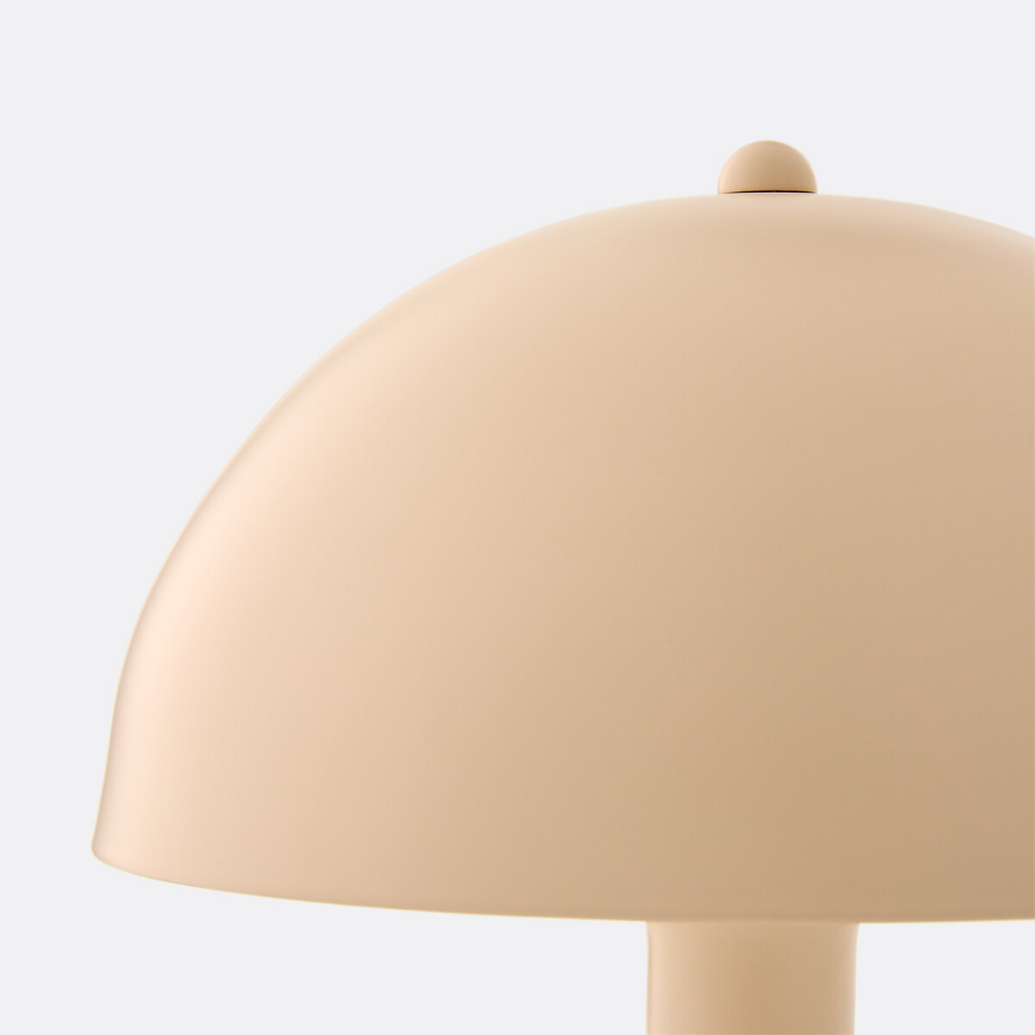Lampe à poser, forme champignon en métal fer, Capi