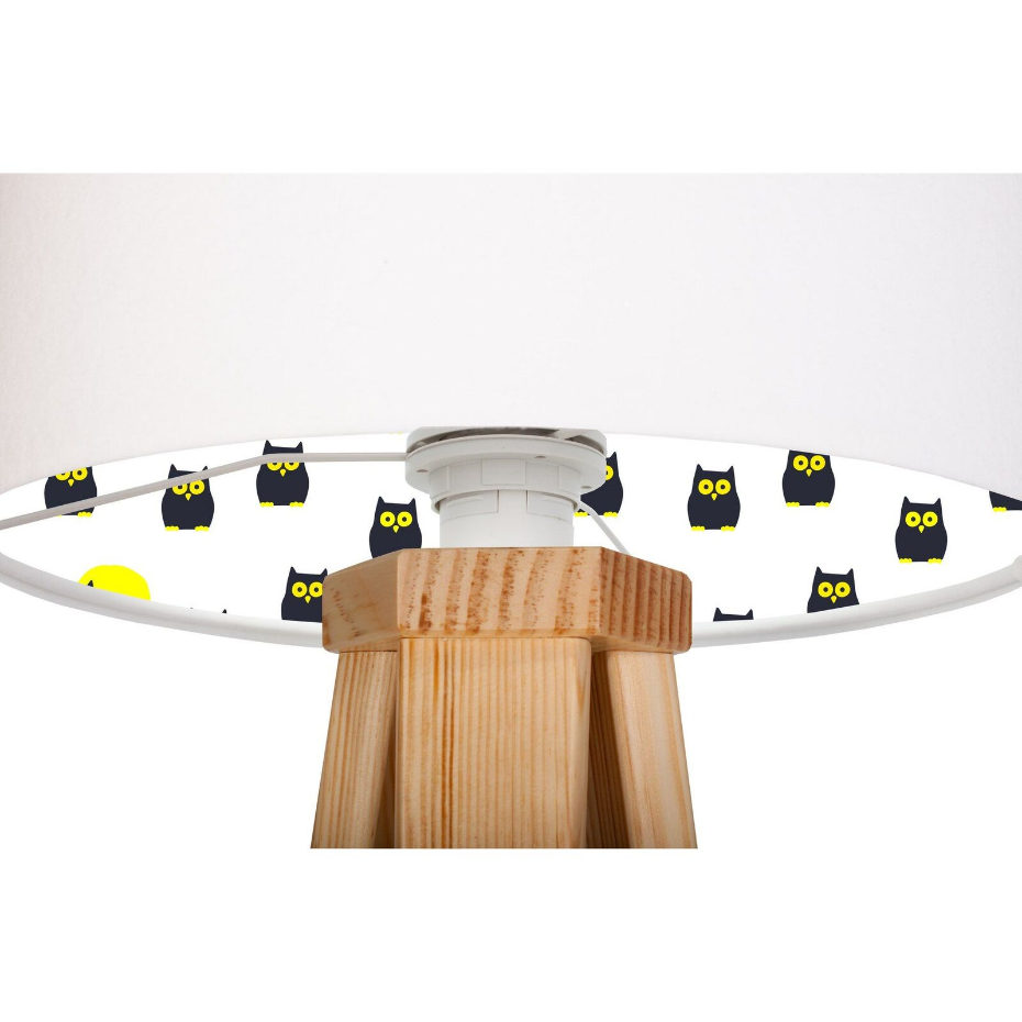 Lampe de chevet en bois avec intérieur décoratif Kids
