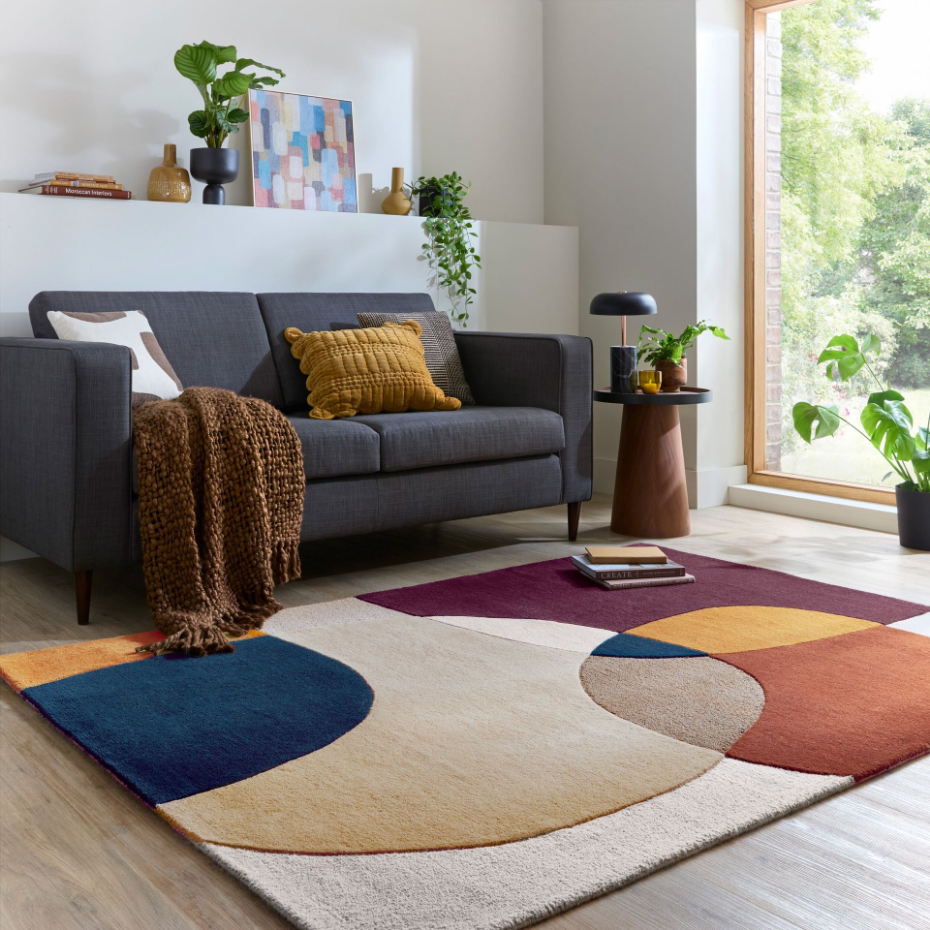 Tapis salon et chambre moderne pure laine GLEE