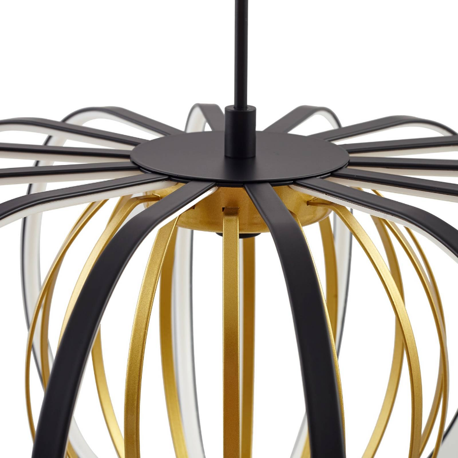 Suspension en métal moderneLED, Birger