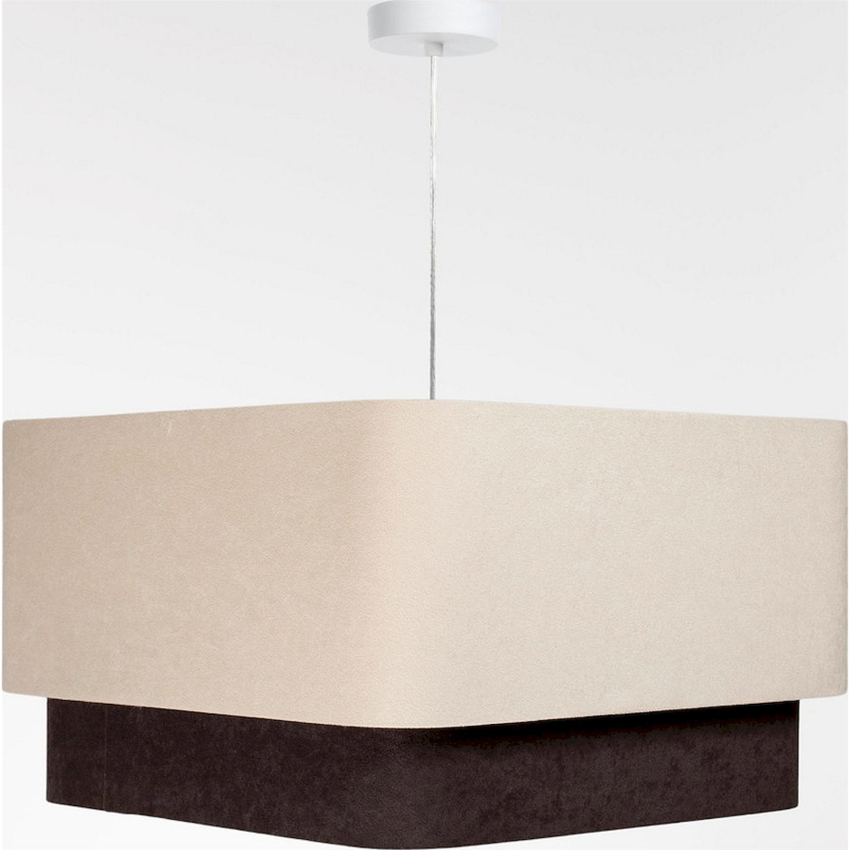 Suspension en velours et PVC Kwadro Duo