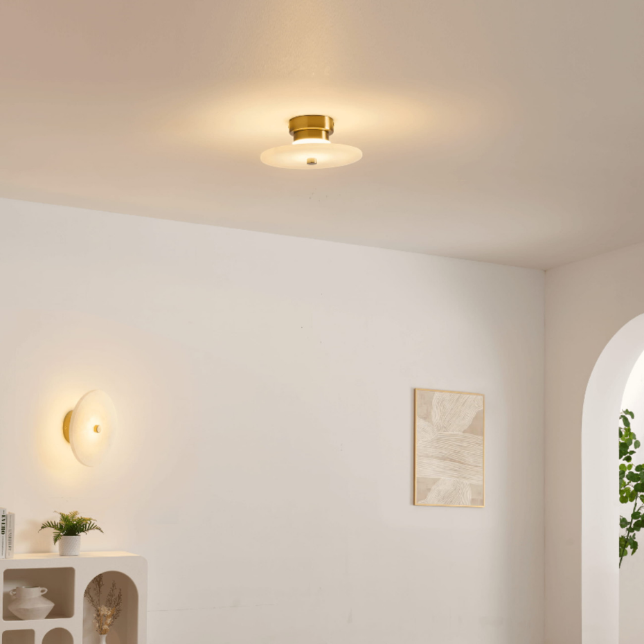 Applique ou spot marbre rond LED - LILASEA