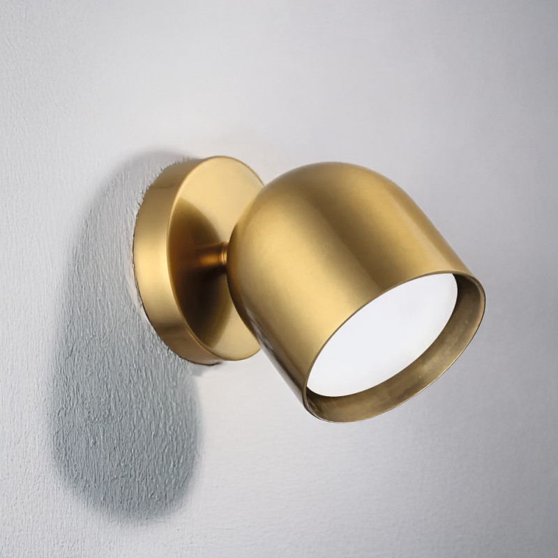 Applique spot métal laiton brossé Dodo orientable