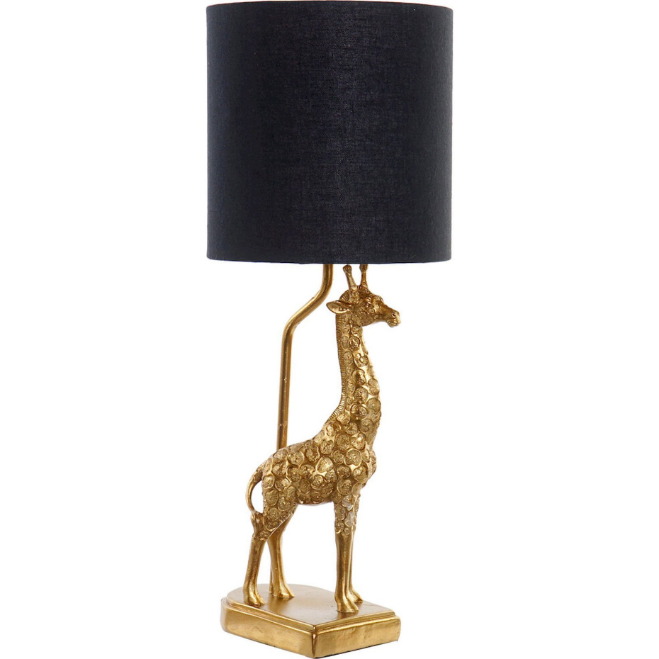Lampe de table girafe en résine design