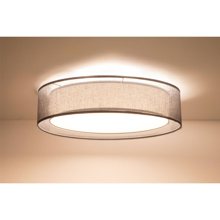 Plafonnier rond en tissu Puro