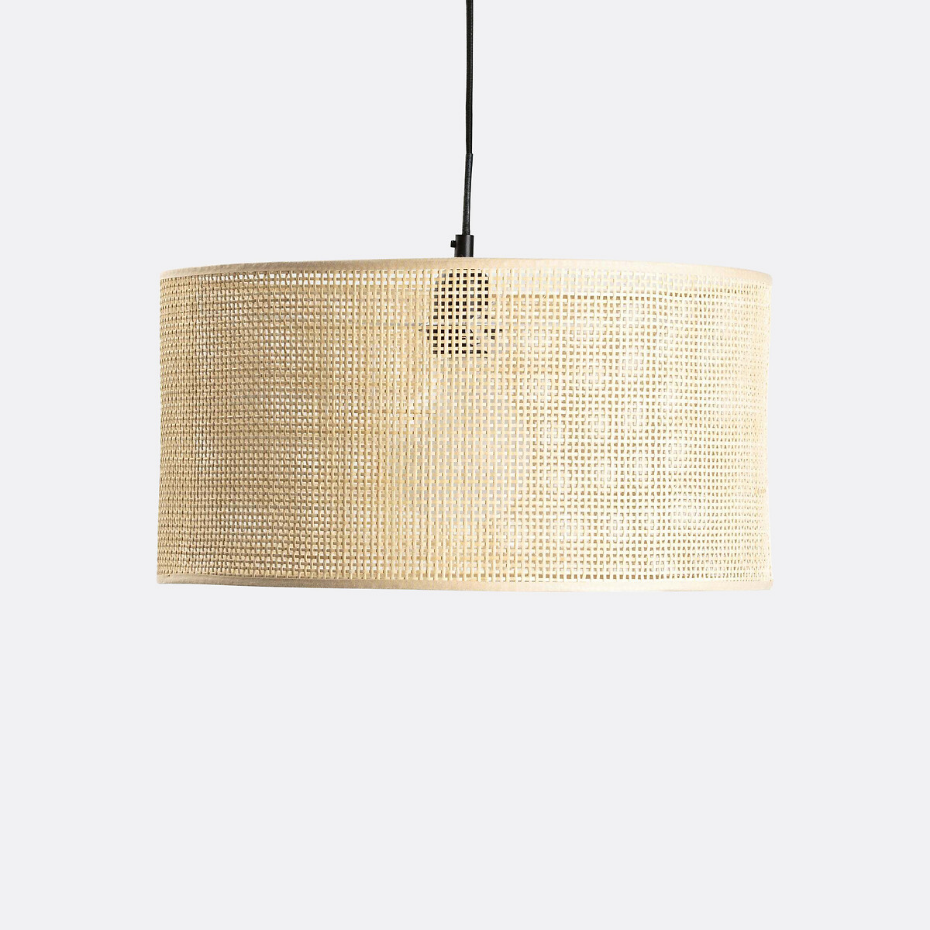 Suspension / Abat-jour en cannage Ø40 cm, Dolkie