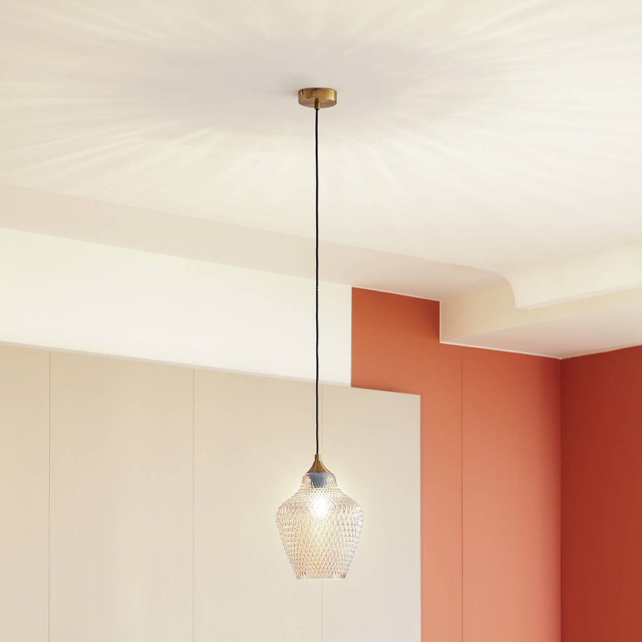 Suspension en verre vintage, Drakar