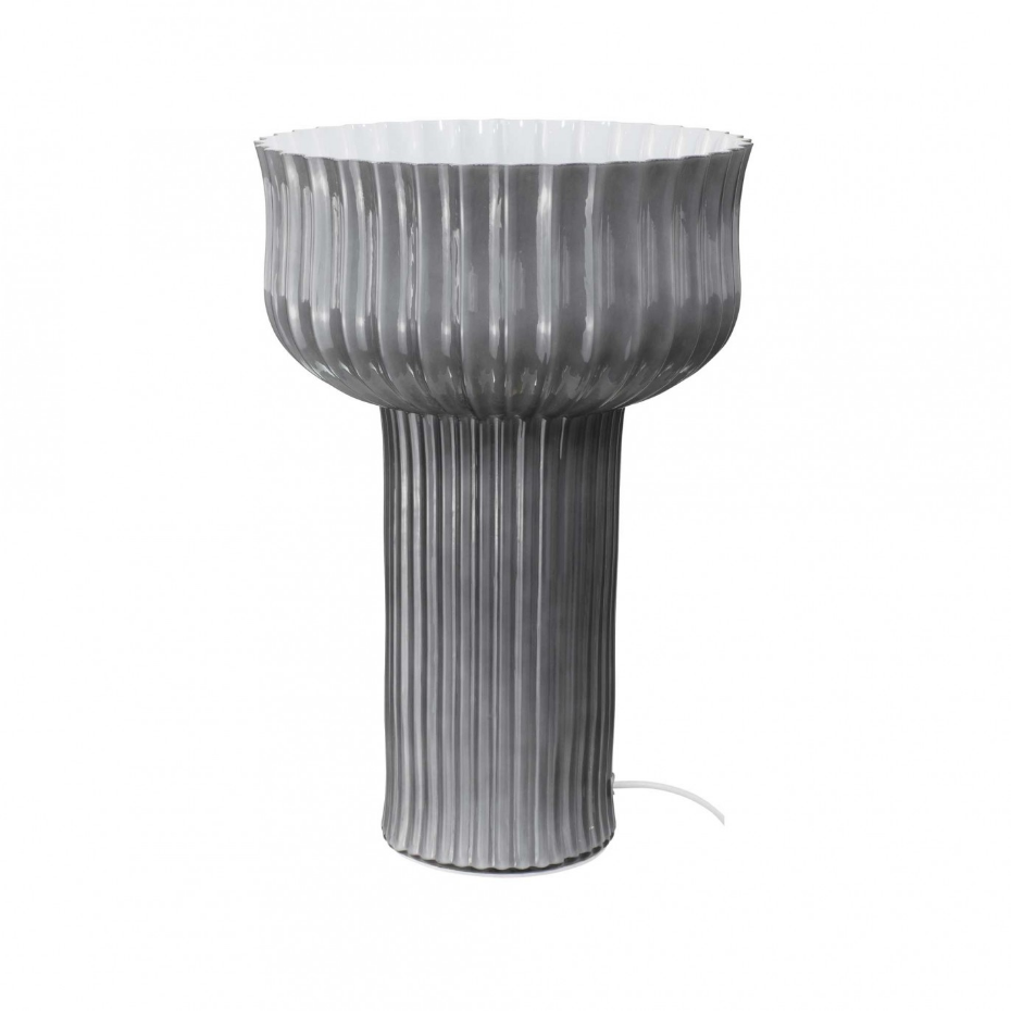 Lampe à poser en verre strié, NEMONE