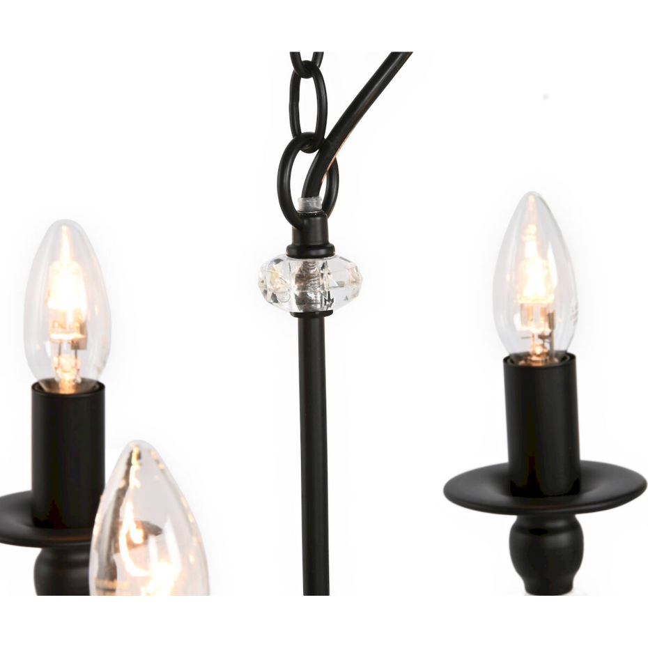 Lustre rond en métal style vintage