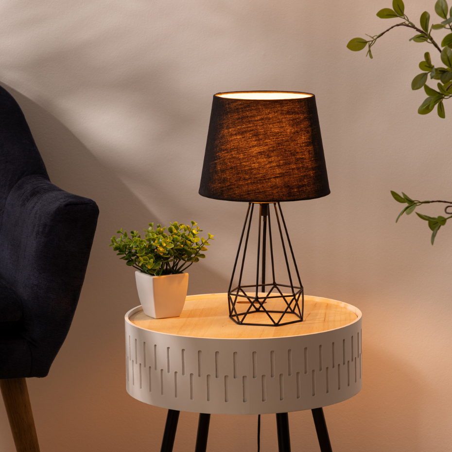Lampe filaire design audacieux fer et coton MOCA