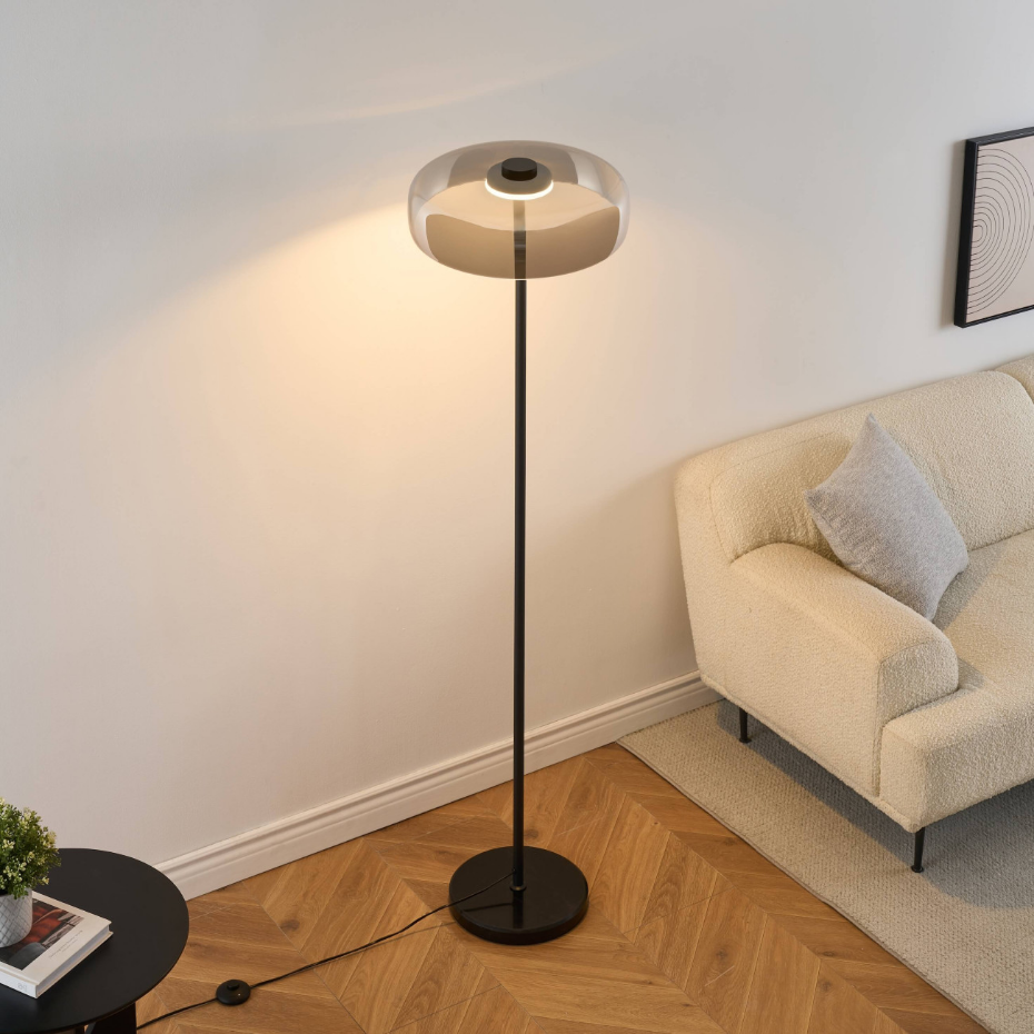 Suspension LED verre disque design - RICCARDO