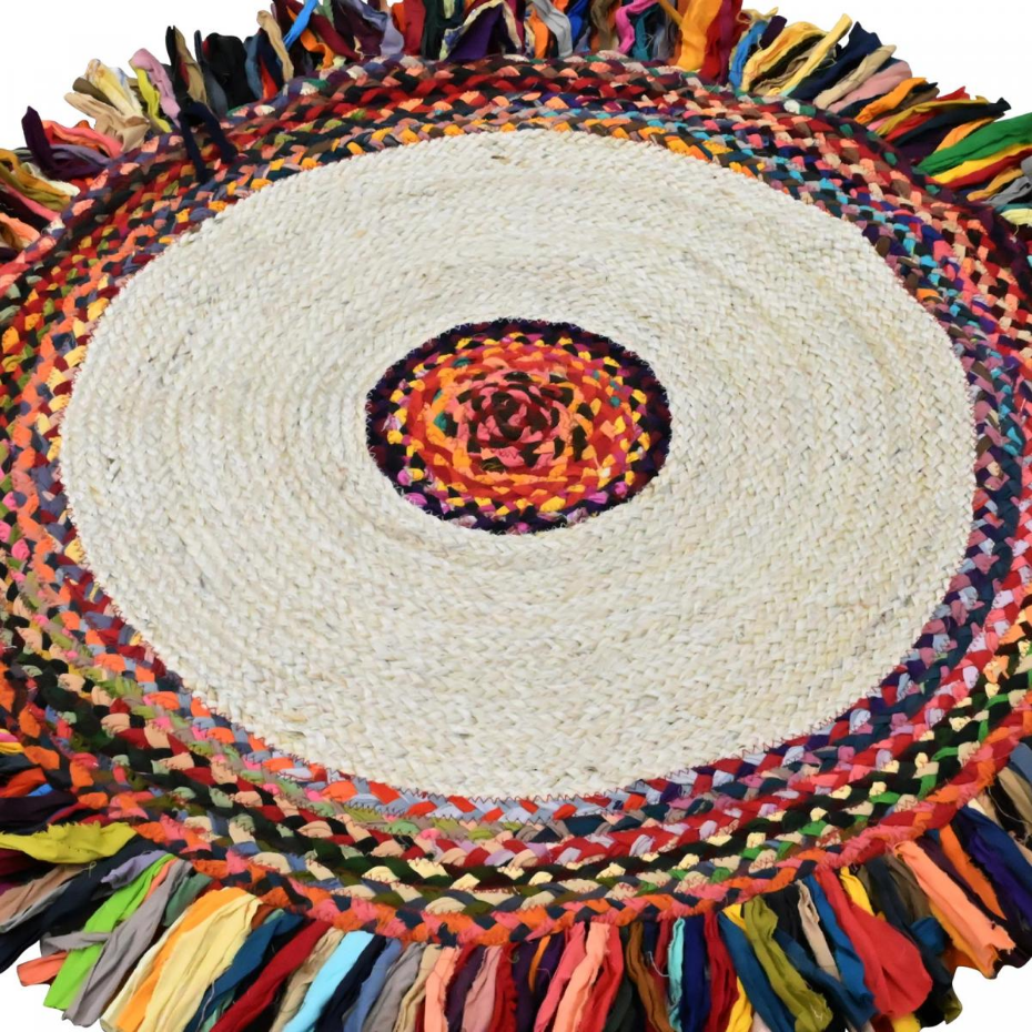 Tapis rond JT SATCH , tapis jute artisanal