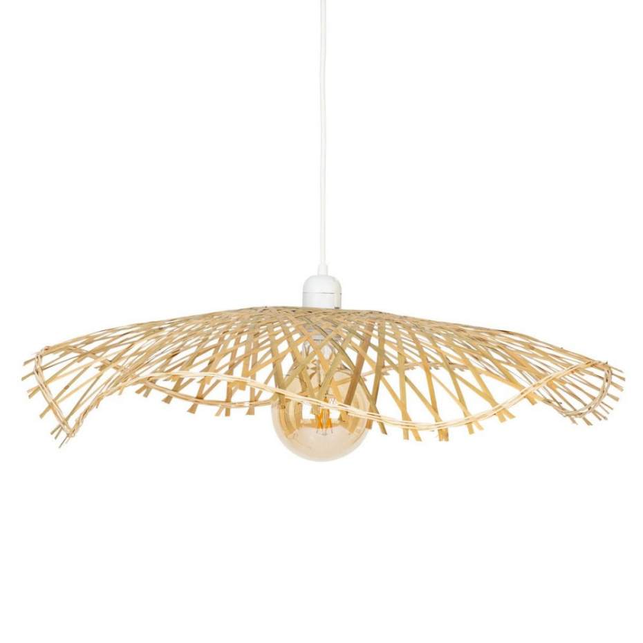 Suspension diam 58 en bambou naturel