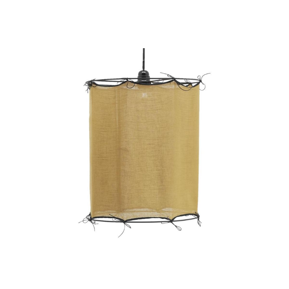 Abat-jour pour suspension en coton Riad Moyen Safran