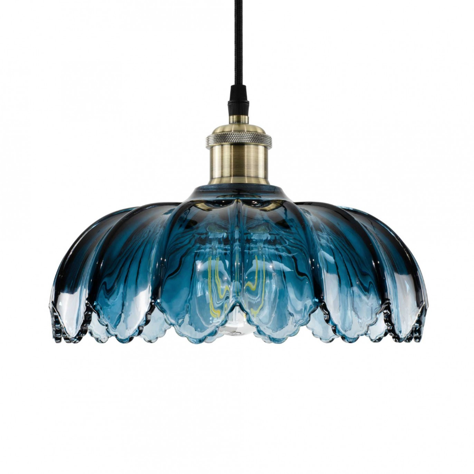 Suspension fleur en verre Ø26 cm, Pétale