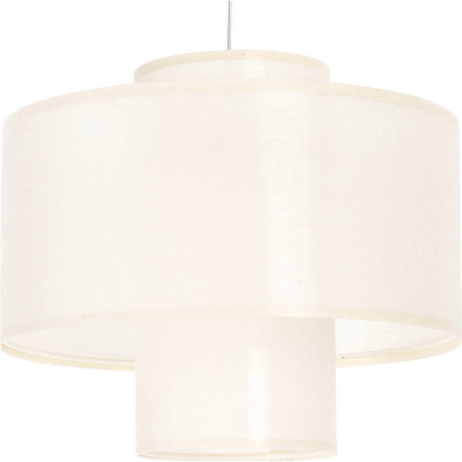 Suspension ronde en jute et lin Twin Light