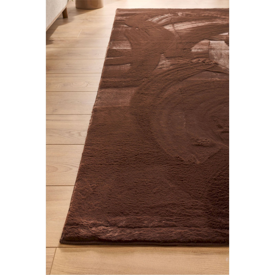 Tapis rectangulaire en polyester NUBE