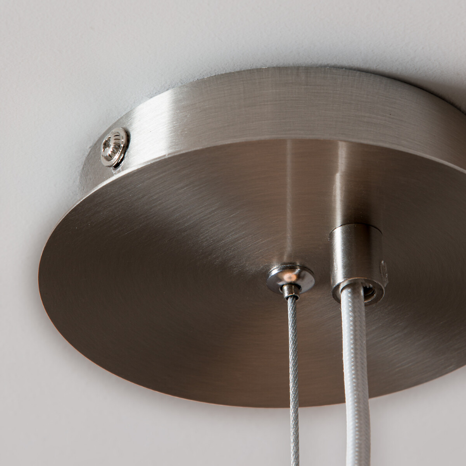 Suspension en verre givré, forme ovale, Raeyes
