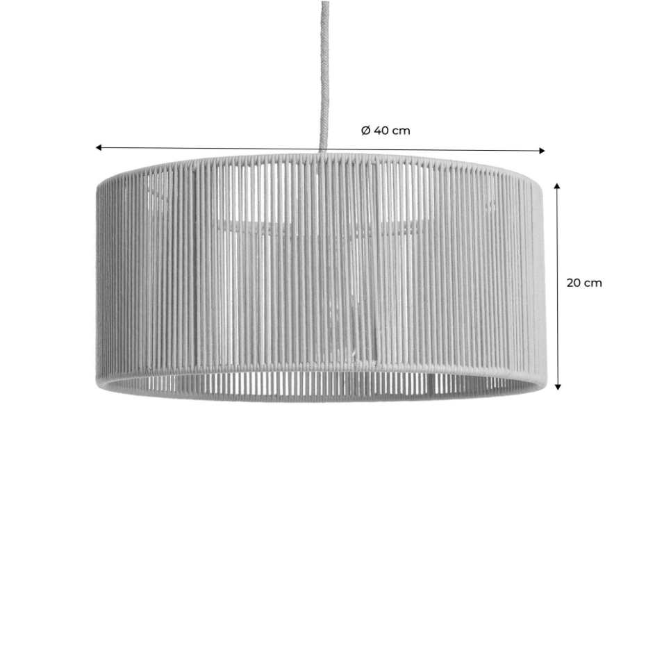 Suspension intérieur chanvre Ø40cm ZELIE