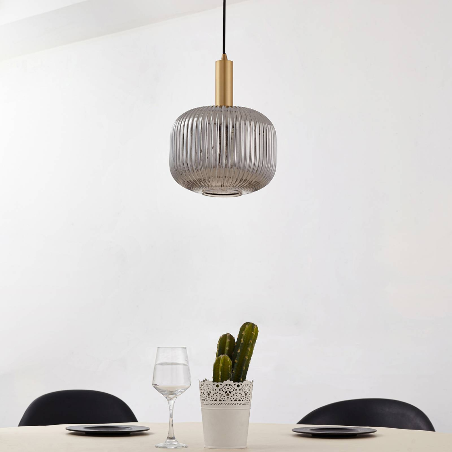 Suspension en verre vintage, Doroteo