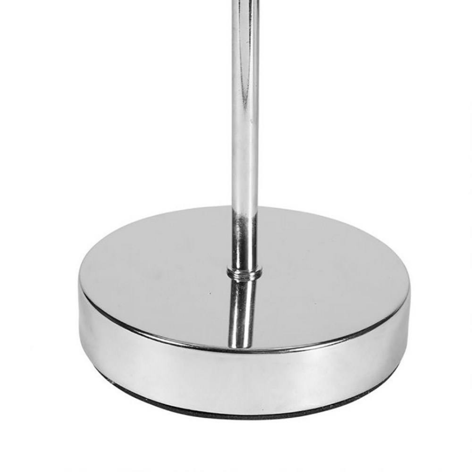 Lampe pied métal argenté Brume