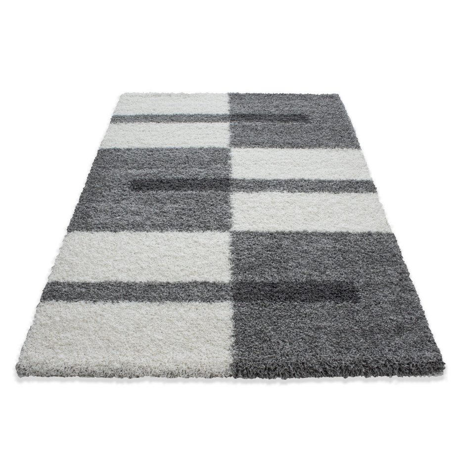 Tapis shaggy à motif géométrique GALA