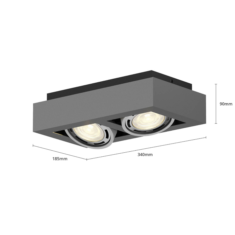 Plafonnier en aluminium moderne, Ronka