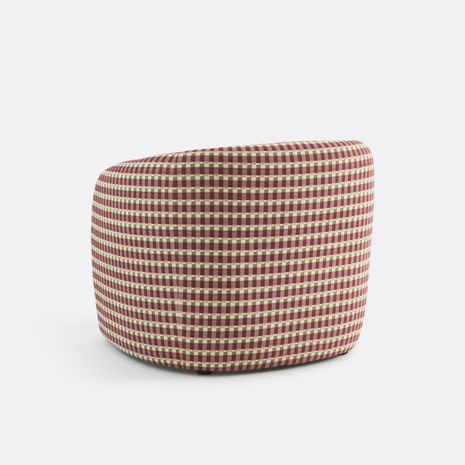Fauteuil, 1 place, imprimé motif géométrique, LANDINE
