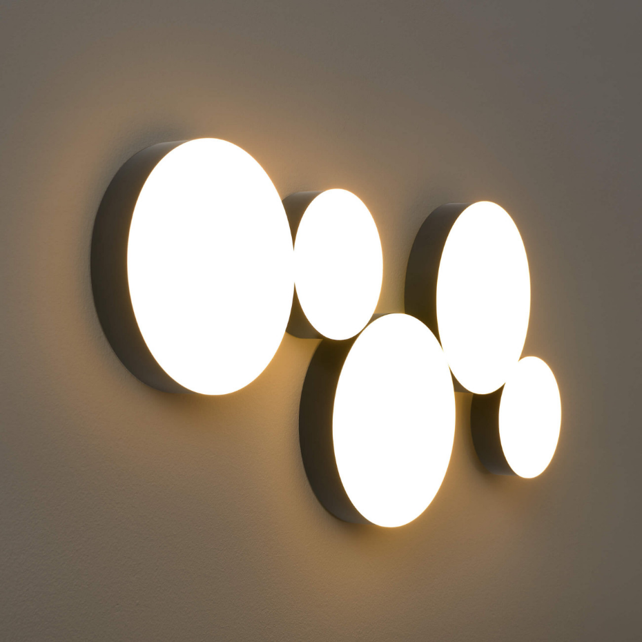 Plafonnier ou applique à 5 cercles - SKAVI