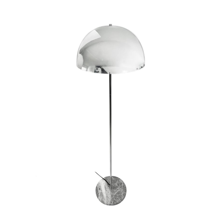 Lampadaire Stockholm chrome, marbre