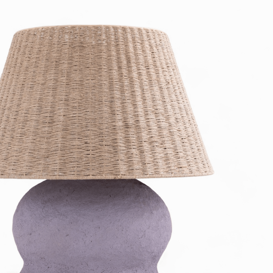 Lampe en jute et papier - IDA