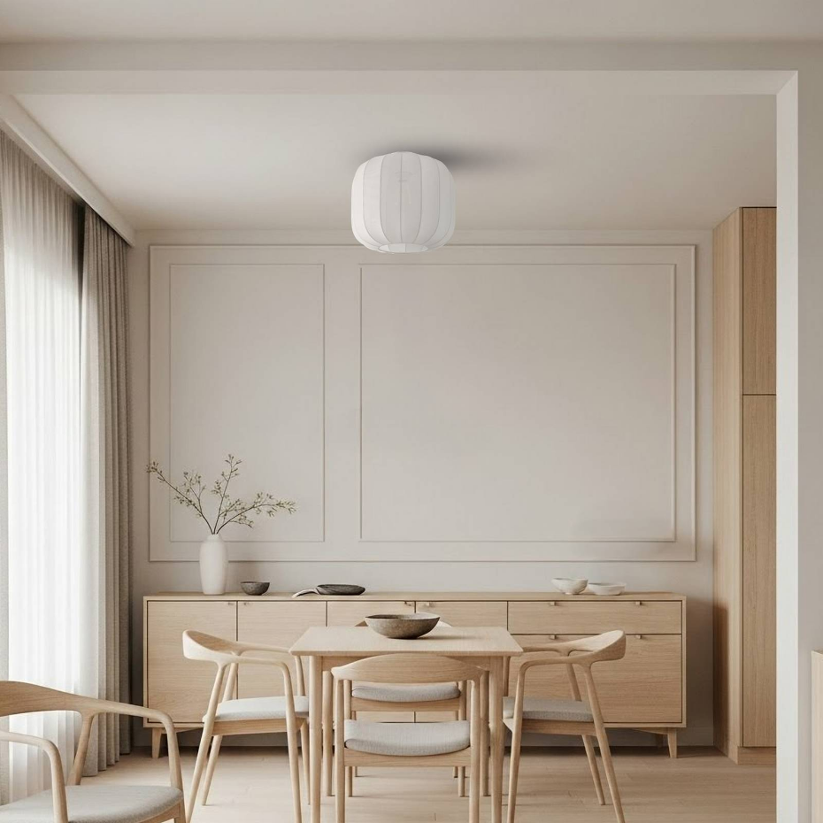 Plafonnier en textile scandinave, Helin