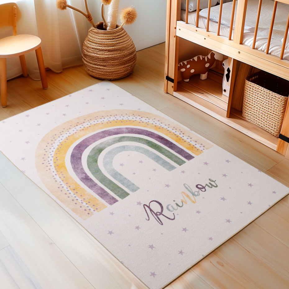Tapis enfant arc-en-ciel PLAY