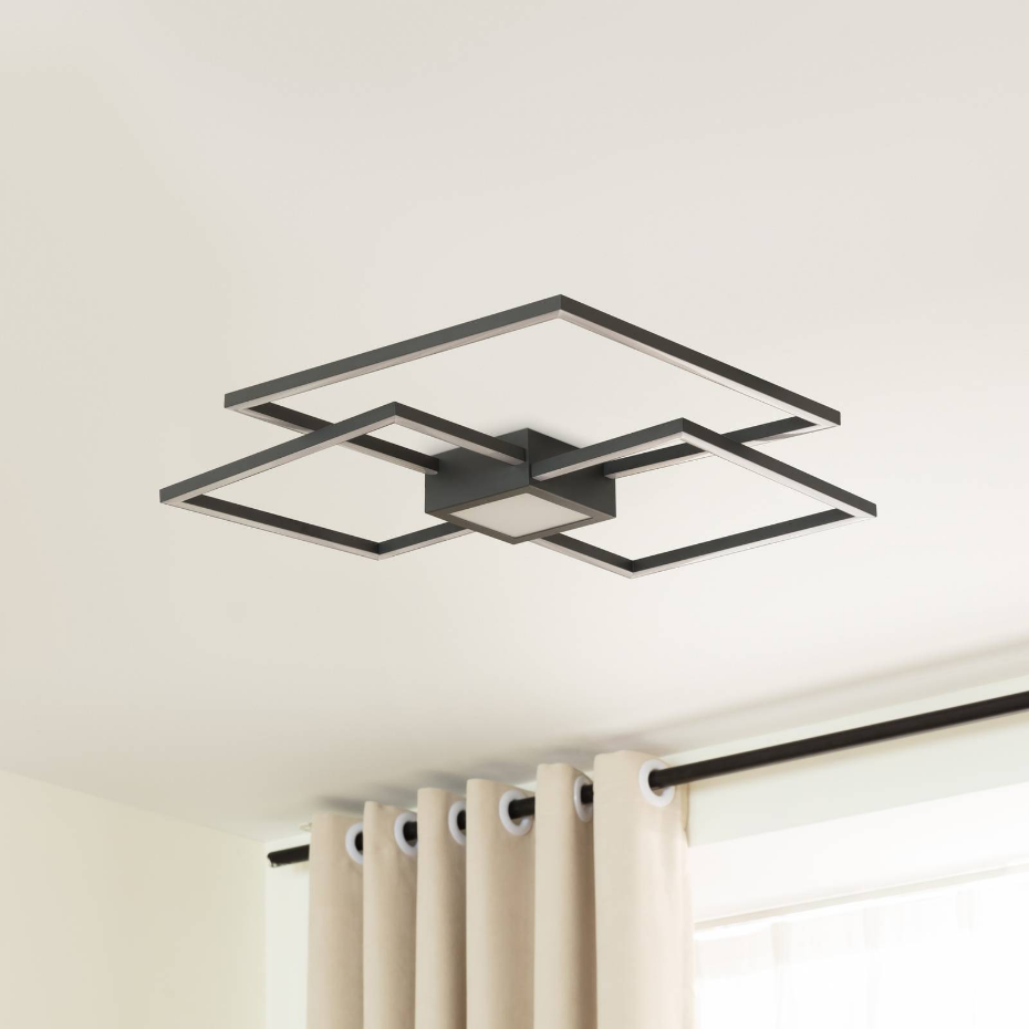 Plafonnier en aluminium moderneLED, Duetto