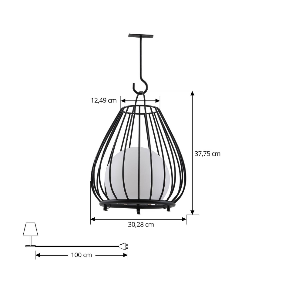Lampe solaire extérieur en aluminiumLED