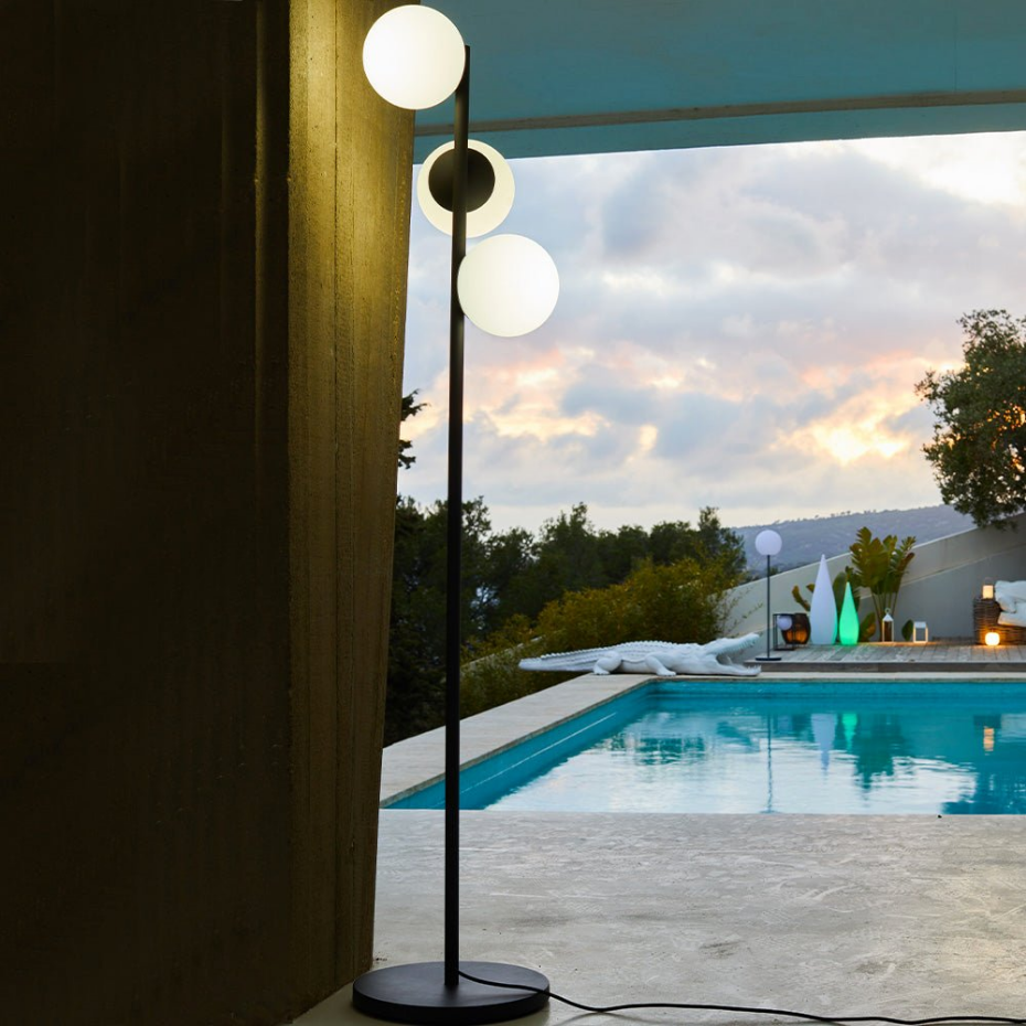 Lampadaire d'extérieur filaire GLOBY TREE E27 H175cm