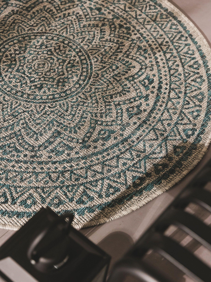Tapis d'extérieur & intérieur rond CLEO