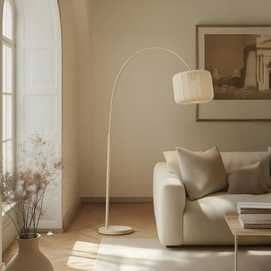 Lampadaire en textile moderne, Helin