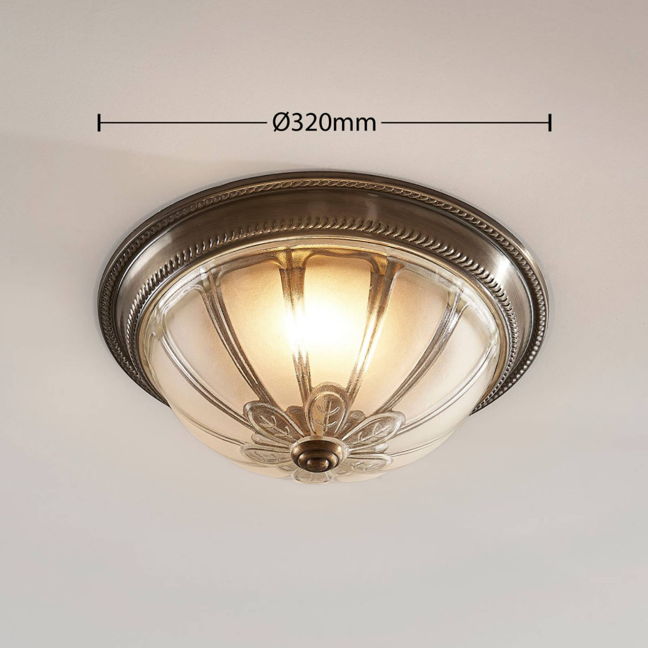 Plafonnier en verre antiqueLED, Henja