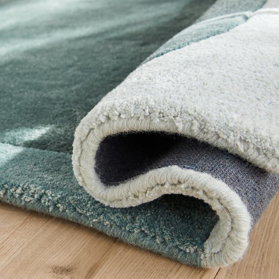 Tapis en lyocell et laine, tufté main, Caldera