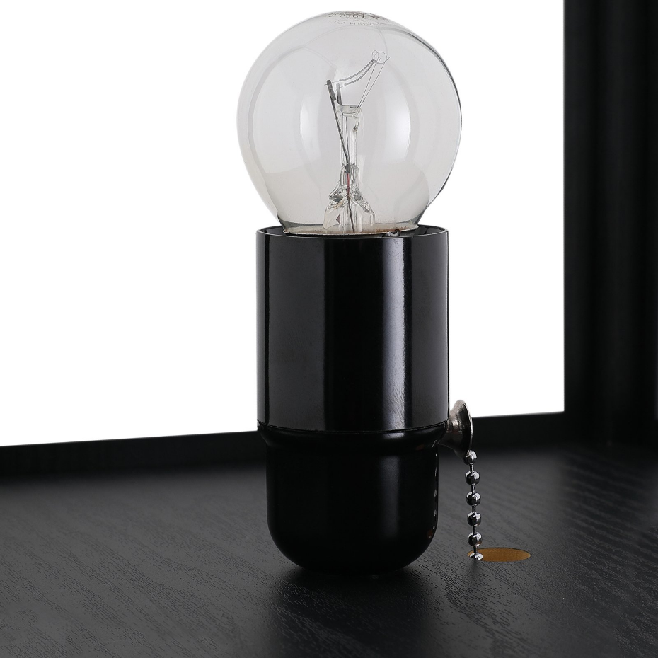Lampadaire 3 étagères MDF noir abat-jour tissu motif nid d'abeille