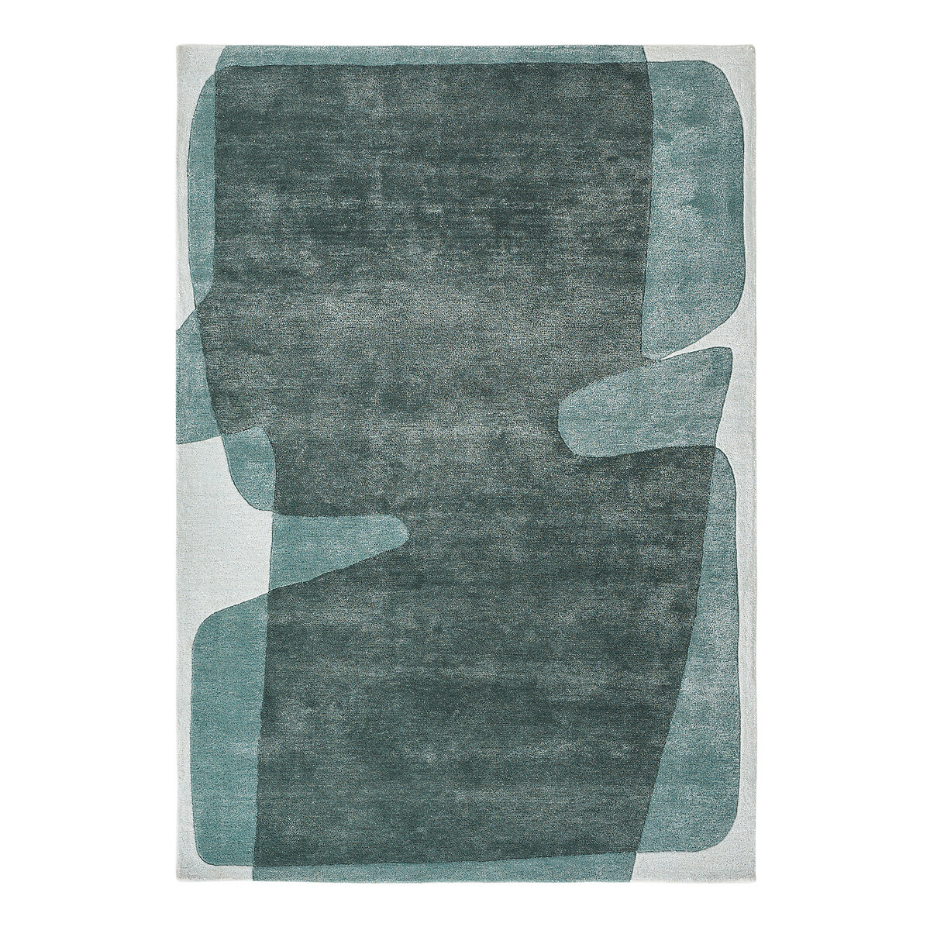 Tapis en lyocell et laine, tufté main, Caldera
