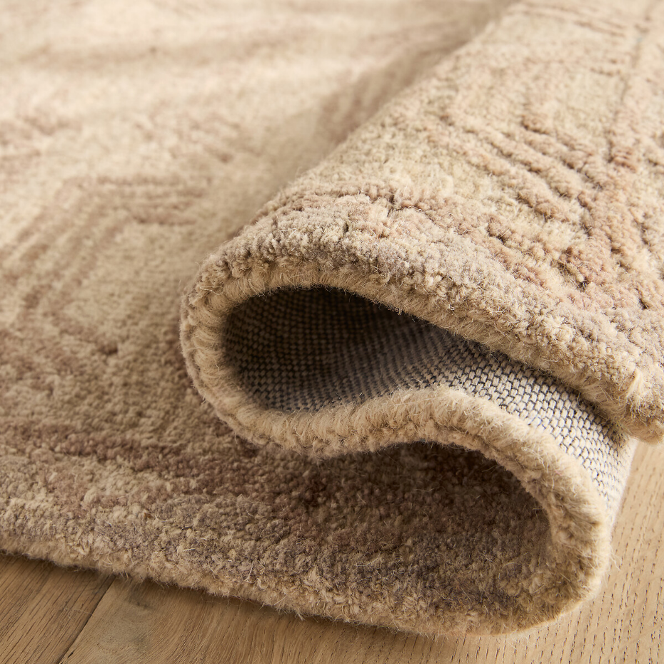 Tapis tufté main, en pure laine, Ethnos