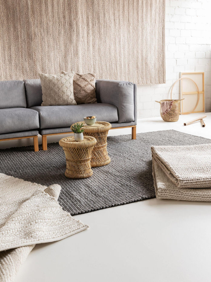 Tapis de laine tissé main UNO